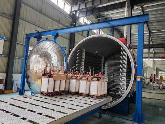 Güç transformatörü için yuvarlak şekilli vakum kurutma tankı