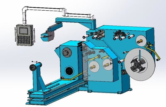 50-1500mm Alüminyum Folyo Genişliği Kuru Tip Transformatör Sargı Makinesi 0.3-1.6mm Folyo Kalınlığı İçin